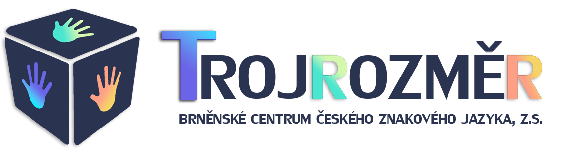 Logo Trojrozměr - Český znakový jazyk